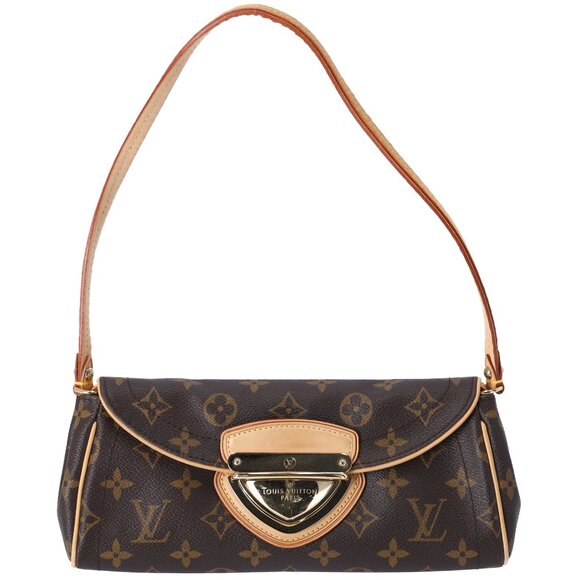 Louis Vuitton Pochette Beverly Monogram Shoulder Bag M40122 Brown - Picture 1 of 9